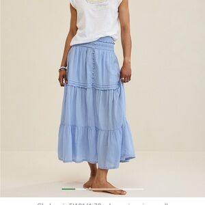 Aerie Light Blue Maxi Skirt
